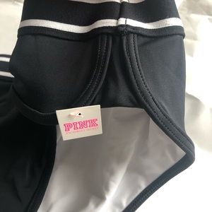 Pink Victoria’s Secret bikini bottom, black